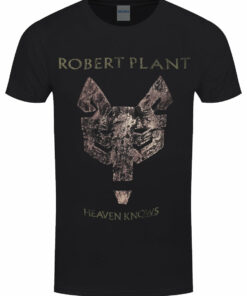 Robert Plant Heaven Knows Mens Black T Shirt 1