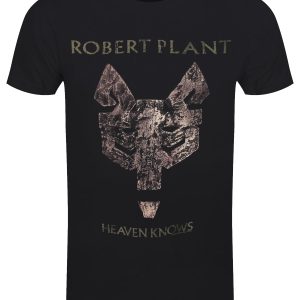 Robert Plant Heaven Knows Mens Black T Shirt 1