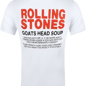 Rolling Stones Goat Head Soup Tracklist Men’s White T-Shirt