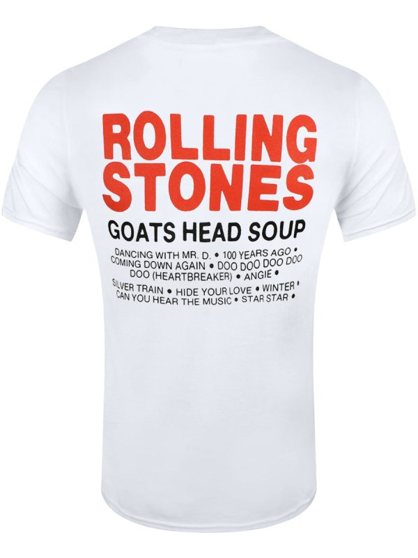 Rolling Stones Goat Head Soup Tracklist Men’s White T-Shirt