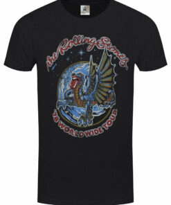 Rolling Stones Vintage Dragon 78 Mens Black T Shirt 1