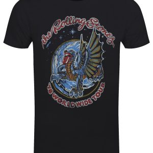 Rolling Stones Vintage Dragon 78 Men’s Black T-Shirt