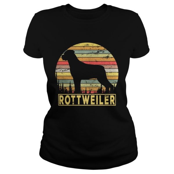 Rottweiler Retro 70s Vintage Dog Lover Shirt