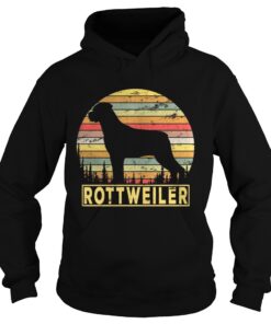 Rottweiler Retro 70s Vintage Dog Lover Shirt 2
