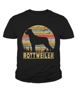 Rottweiler Retro 70s Vintage Dog Lover Shirt 4
