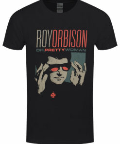 Roy Orbison Pretty Woman Mens Black T Shirt 1