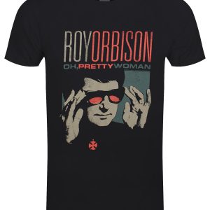 Roy Orbison Pretty Woman Mens Black T-Shirt