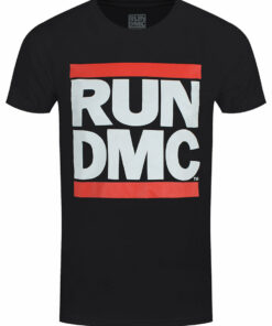 Run DMC Logo Mens Black T Shirt Grindstore 1