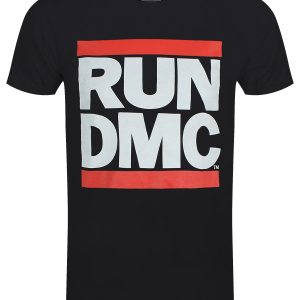 Run DMC Logo Men’s Black T-Shirt Grindstore