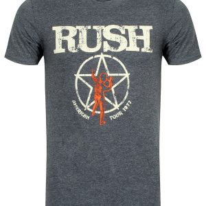 Rush American Tour 1977 Men’s Grey T-Shirt