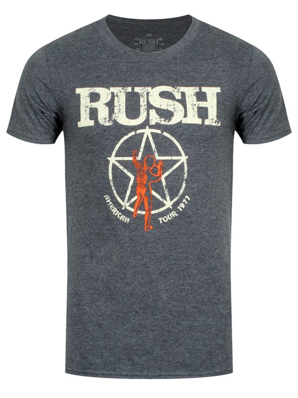 Rush American Tour 1977 Men’s Grey T-Shirt