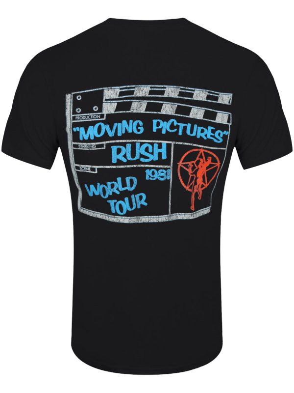 Rush Moving Pictures 1981 Tour Men’s Black T-Shirt