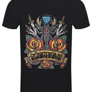 Scorpions Traditional Tattoo Mens Black T Shirt 1