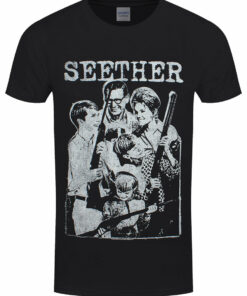 Seether Happy Family Mens Black T Shirt 1