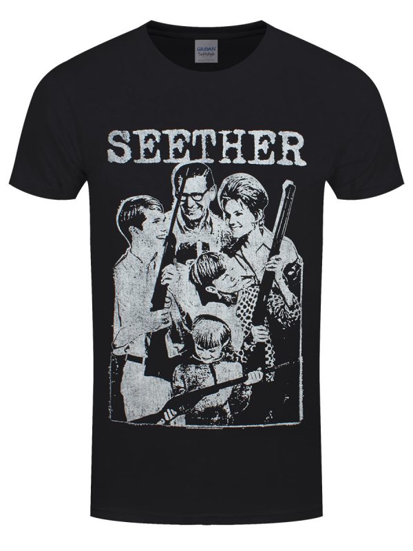 Seether Happy Family Men’s Black T-Shirt