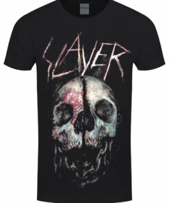 Slayer Cleaved Skull Mens Black T Shirt 1
