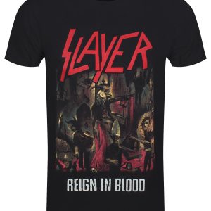 Slayer Reign in Blood Mens Black T Shirt 1