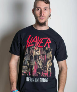Slayer Reign in Blood Mens Black T Shirt 3