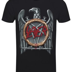 Slayer Silver Eagle Men’s Black T-Shirt