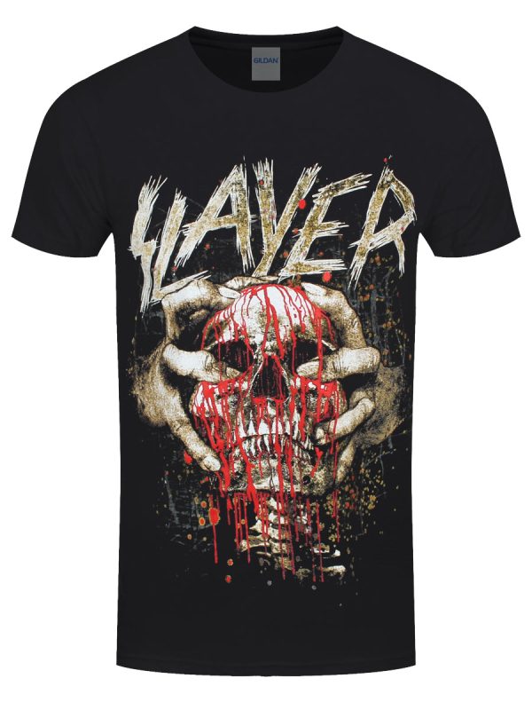 Slayer Skull Clench Men’s Black T-Shirt