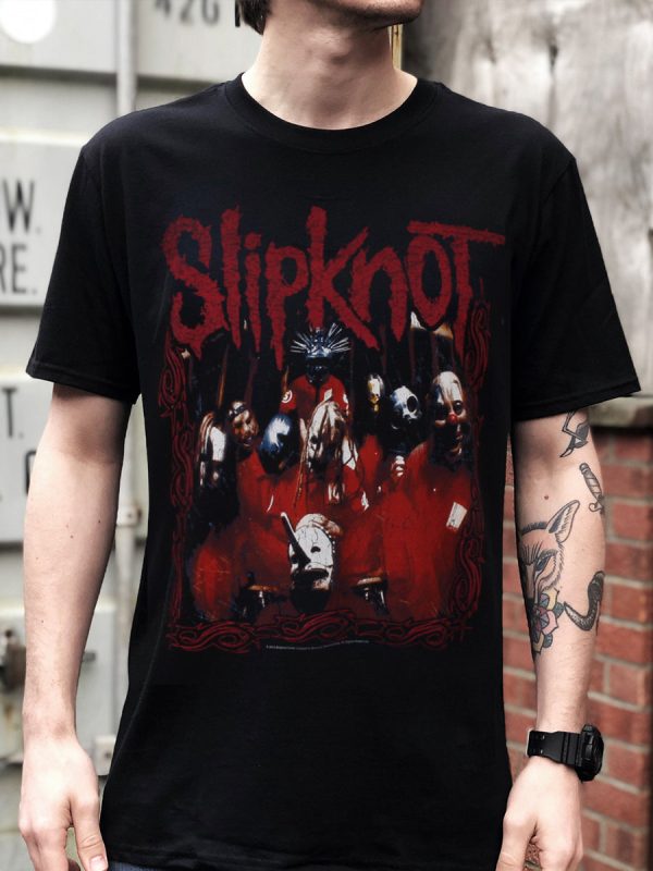 Slipknot Band Frame Men’s Black T-Shirt