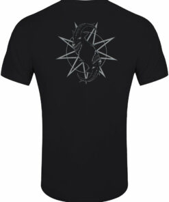 Slipknot Goat Star Logo Back Print Mens Black T Shirt 2