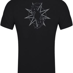 Slipknot Goat Star Logo Back Print Men’s Black T-Shirt