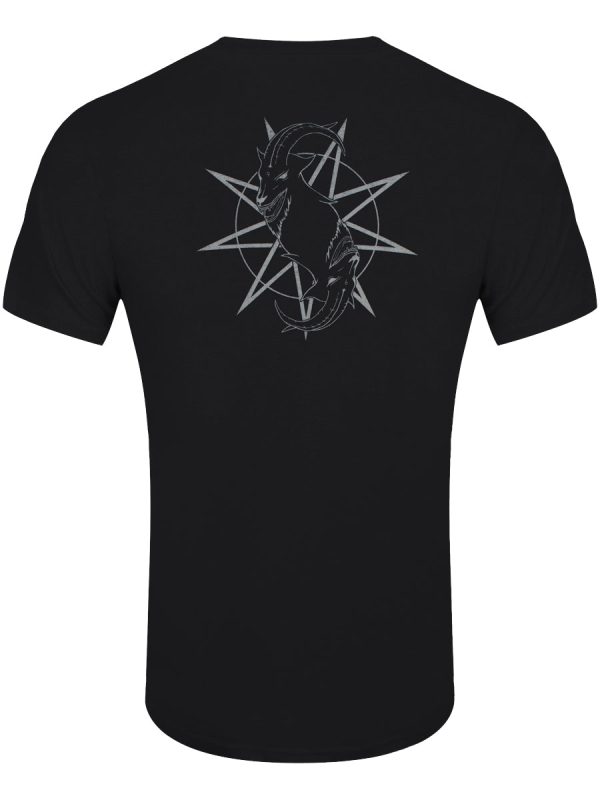 Slipknot Goat Star Logo Back Print Men’s Black T-Shirt