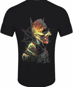 Slipknot Skeleton Pentagram Mens Black T Shirt 2