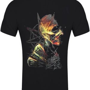 Slipknot Skeleton & Pentagram Men’s Black T-Shirt