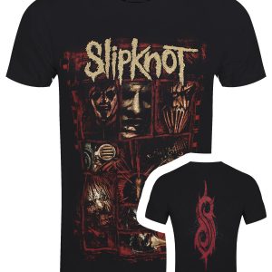 Slipknot Sketch Boxes Men’s Black T-Shirt