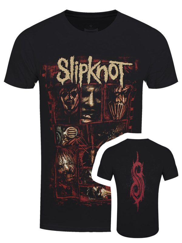 Slipknot Sketch Boxes Men’s Black T-Shirt