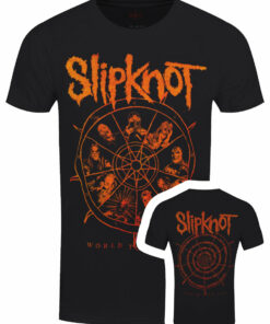 Slipknot The Wheel Back Print Mens Black T Shir 1