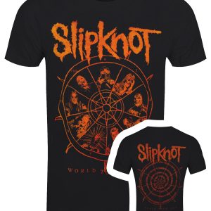 Slipknot The Wheel Back Print Men’s Black T-Shir