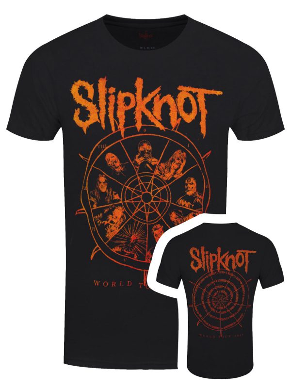 Slipknot The Wheel Back Print Men’s Black T-Shir