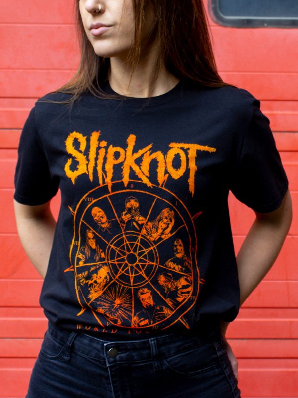 Slipknot The Wheel Back Print Men’s Black T-Shir