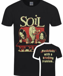 Soil Alcoholics Mens Black T Shirt 1