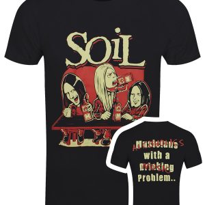 Soil Alcoholics Mens Black T Shirt 1