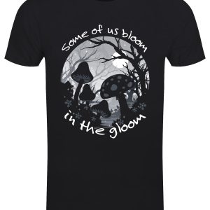 Some Of Us Bloom Mens Black T Shirt 1