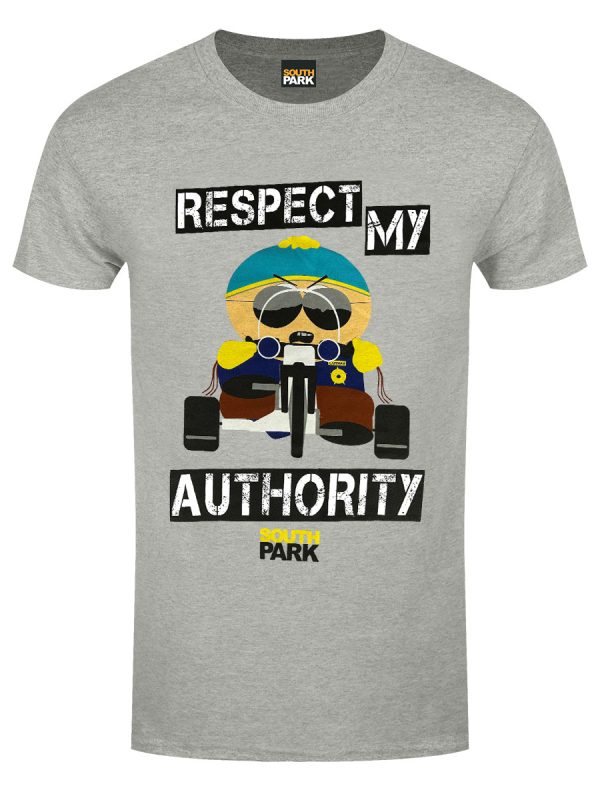 South Park Respect My Authority Men’s White T-Shirt