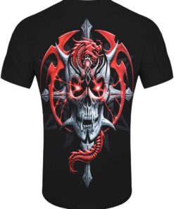 Spiral Aku No Men's Black T-Shirt 1 Spiral Aku No Mens Black T Shirt 2