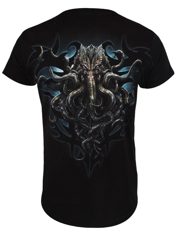 Spiral Cthulhu Men’s Black T-Shirt