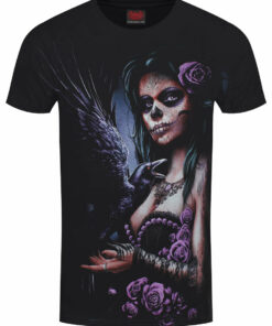 Spiral DOTD Raven Mens Black T Shirt 1