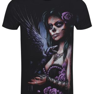 Spiral DOTD Raven Mens Black T Shirt 1