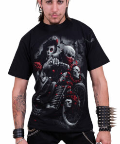 Spiral Day Of The Dead Bikers Men's Black T-Shirt 2 Spiral Day Of The Dead Bikers Mens Black T Shirt 3