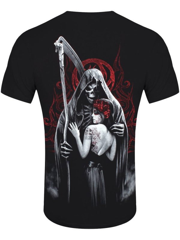 Spiral Dead Kiss Men’s Black T-Shirt