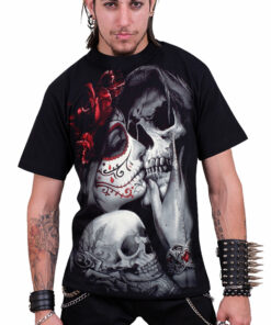 Spiral Dead Kiss Mens Black T Shirt 3