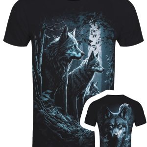 Spiral Forest Guardians Mens Black T Shirt 1