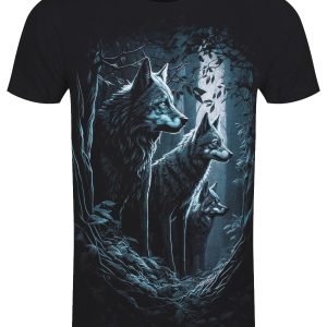 Spiral Forest Guardians Mens Black T Shirt 3