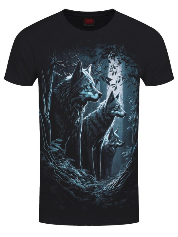 Spiral Forest Guardians Men’s Black T-Shirt